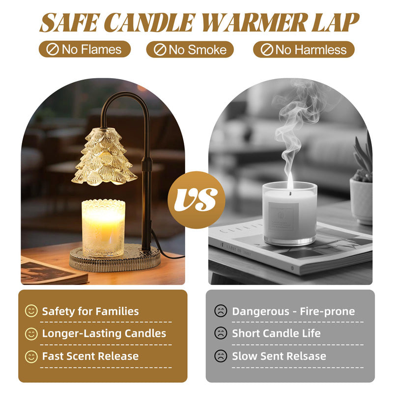 Candle Warmer Lamp with Timer & Dimmer - Adjustable Wax Melt Lamp