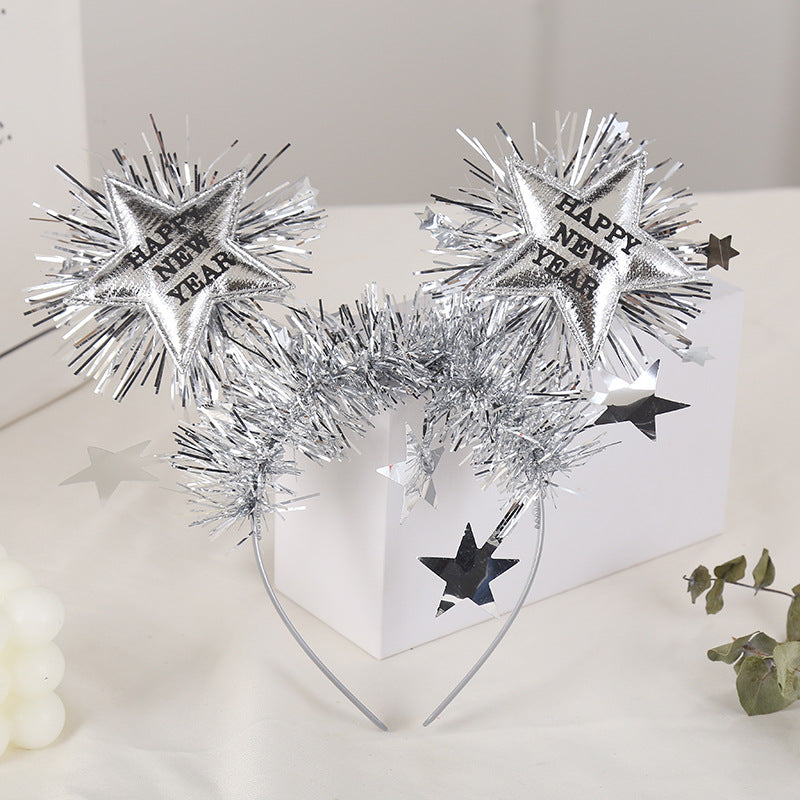 Hair Hoop with Five Pointed Star Flowers