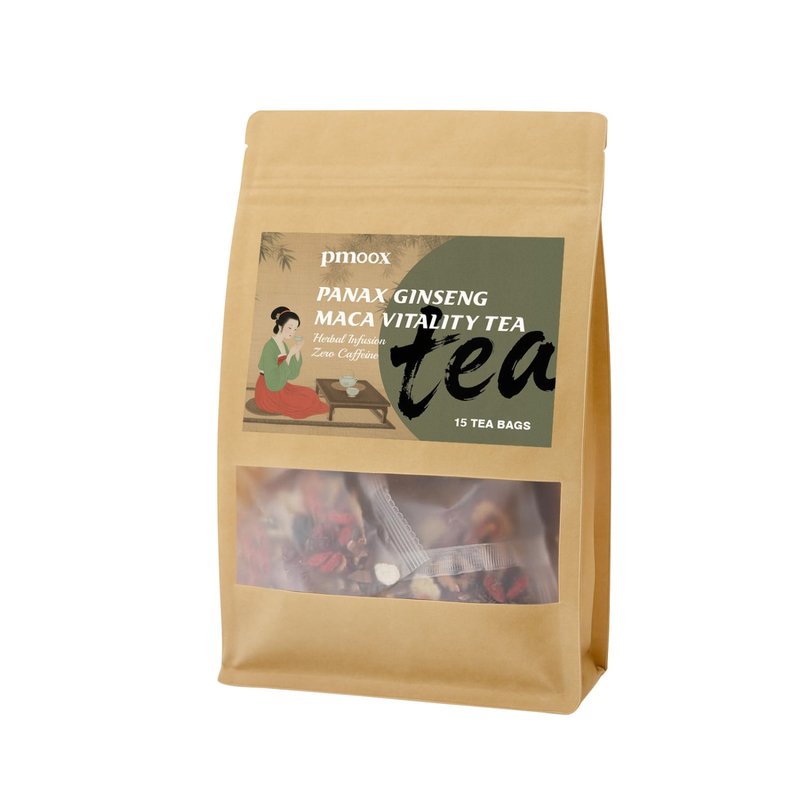 Ginseng Maca Vitality Tea Bags - 15 Count