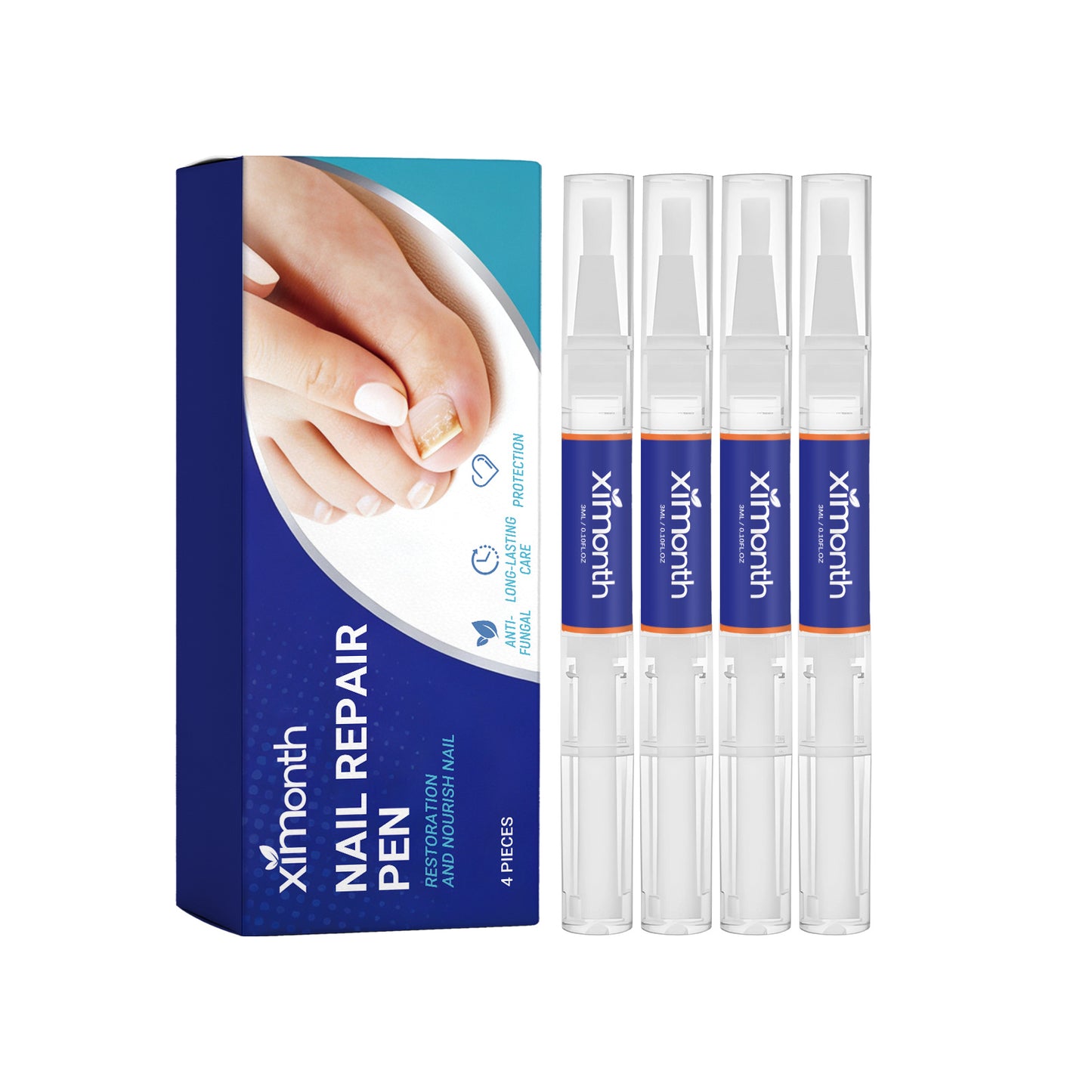 Nail Repair Pen Set - 4pcs Nail Gel Treatment for Nail Care and Healing
