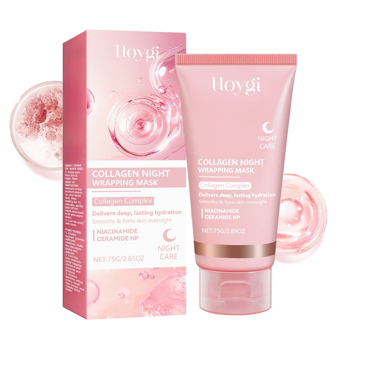 Collagen Facial Mask Light Wrinkle Tearing 75g Skin Care