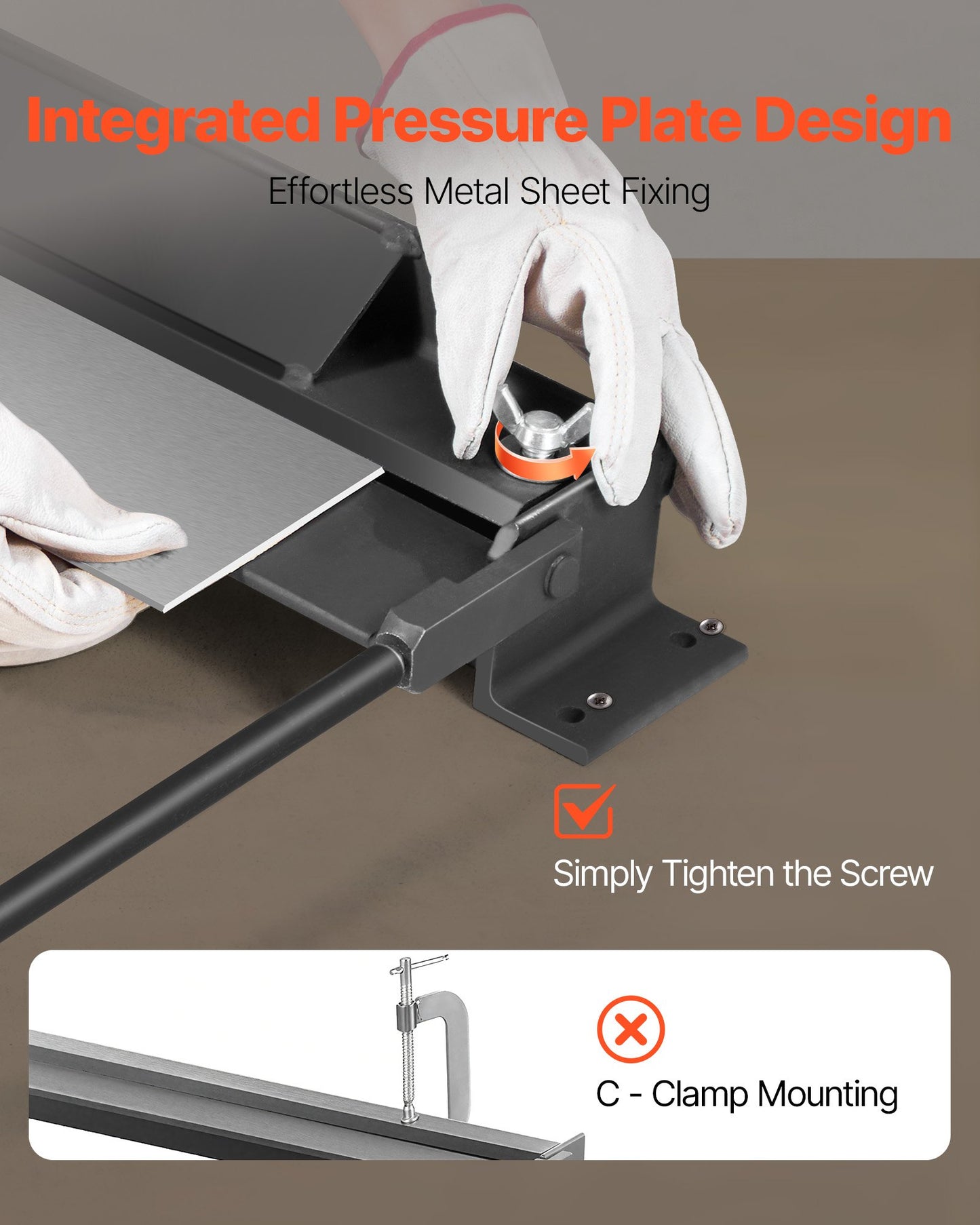 30-Inch Sheet Metal Bending Brake - Adjustable 0-135° Heavy-Duty Metal Folder