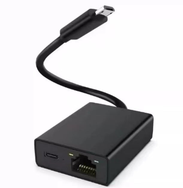 Ethernet Network Card with Power Supply for TV Sticks - Type-C, Micro, Gigabit