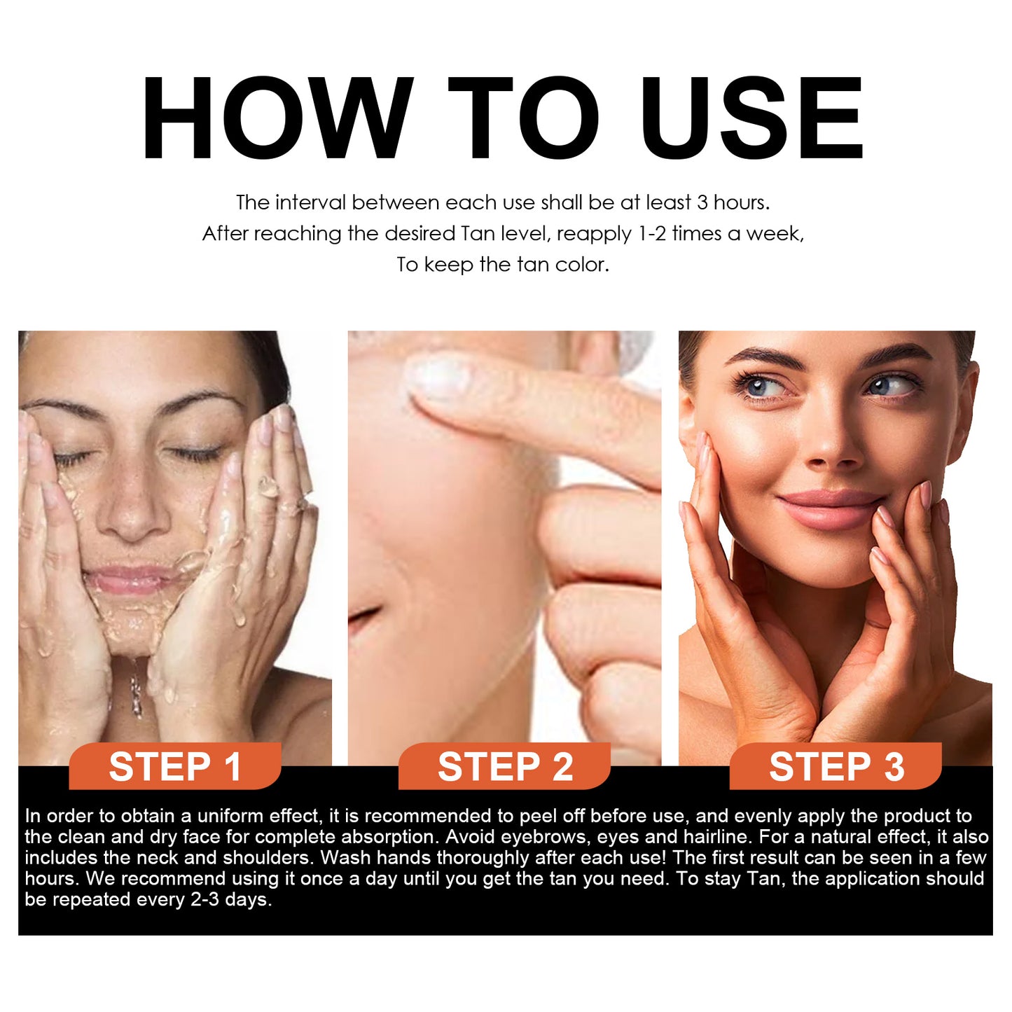 Natural Carrot Oil Tanning Cream - Sun-Kissed Bronzing Gel for Face