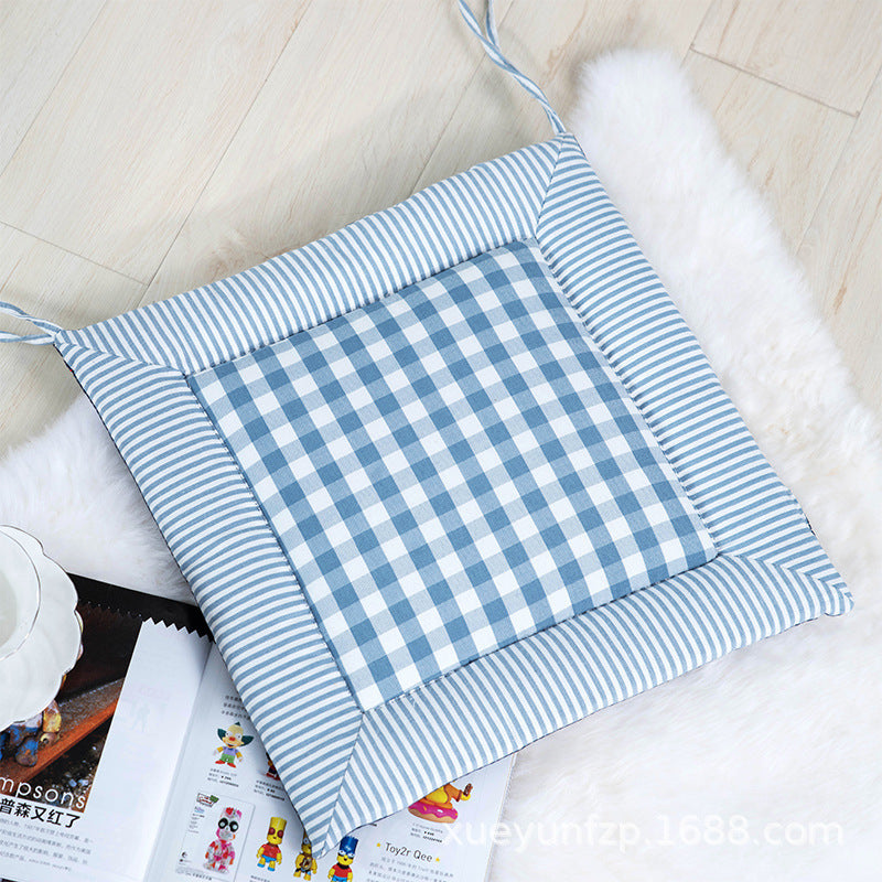 Breathable Cotton Linen Chair Cushion Cover for Office, Home & Car