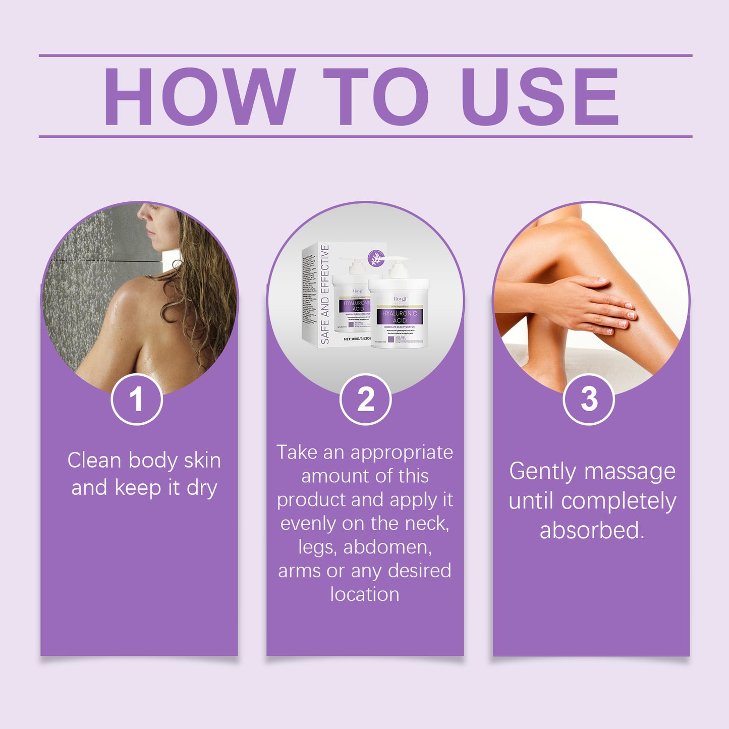 Hyaluronic Acid Body Cream - Moisturizing & Skin Firming Lotion