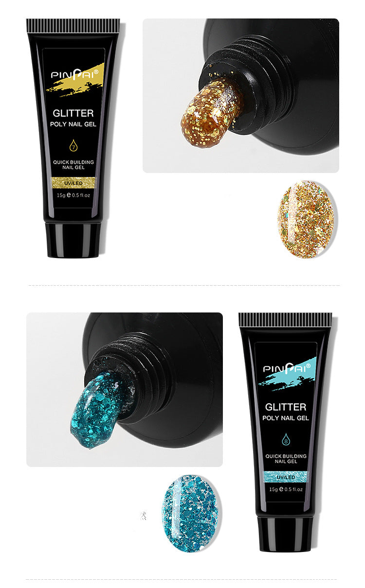 Nail Extension Glue with Sequin Gel - 15g