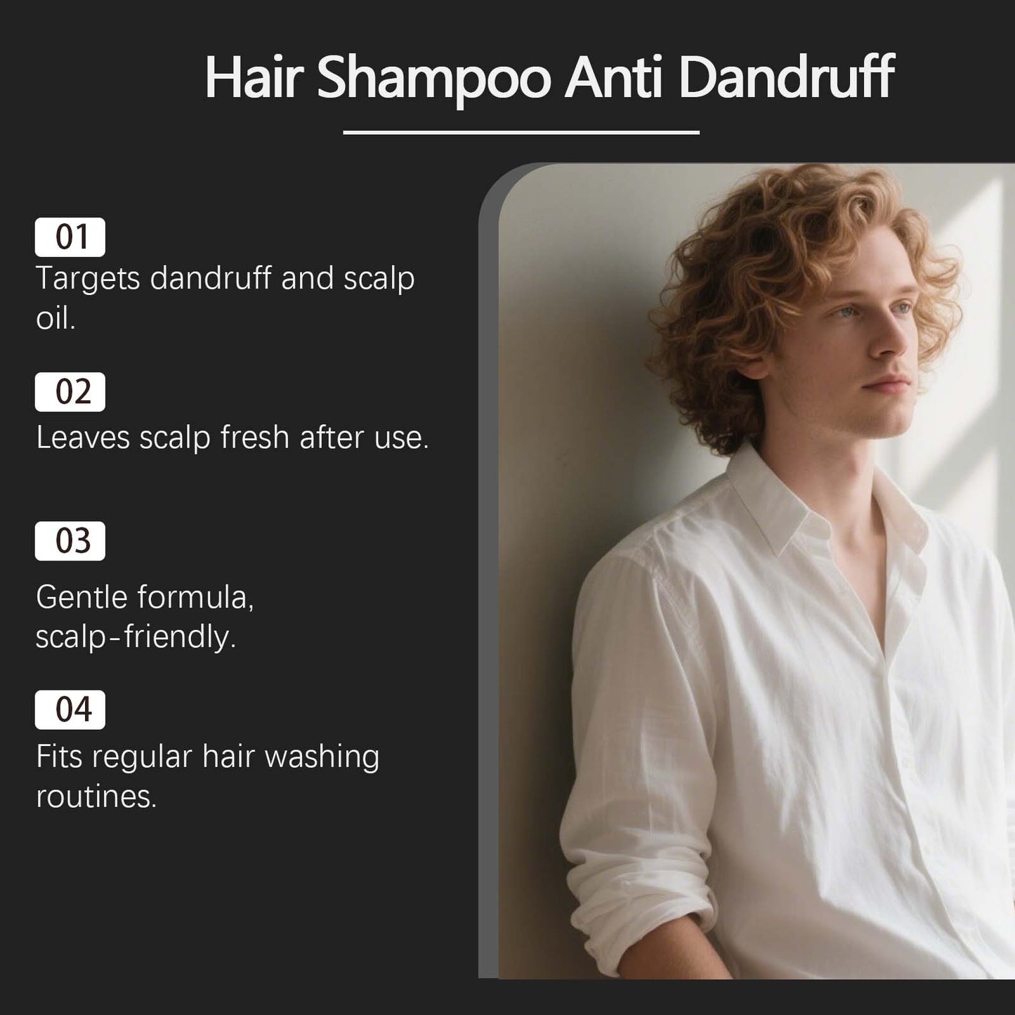Men's Hair Oil Shampoo for Scalp & Dandruff Control - 100ml