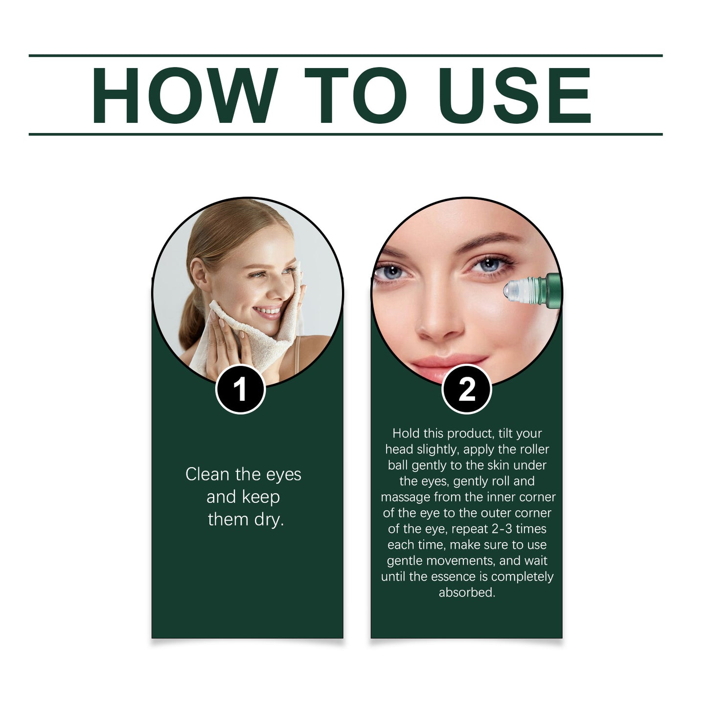 Mint Essence Eye Roller for Dark Circles, Puffiness & Fine Lines - 10ml