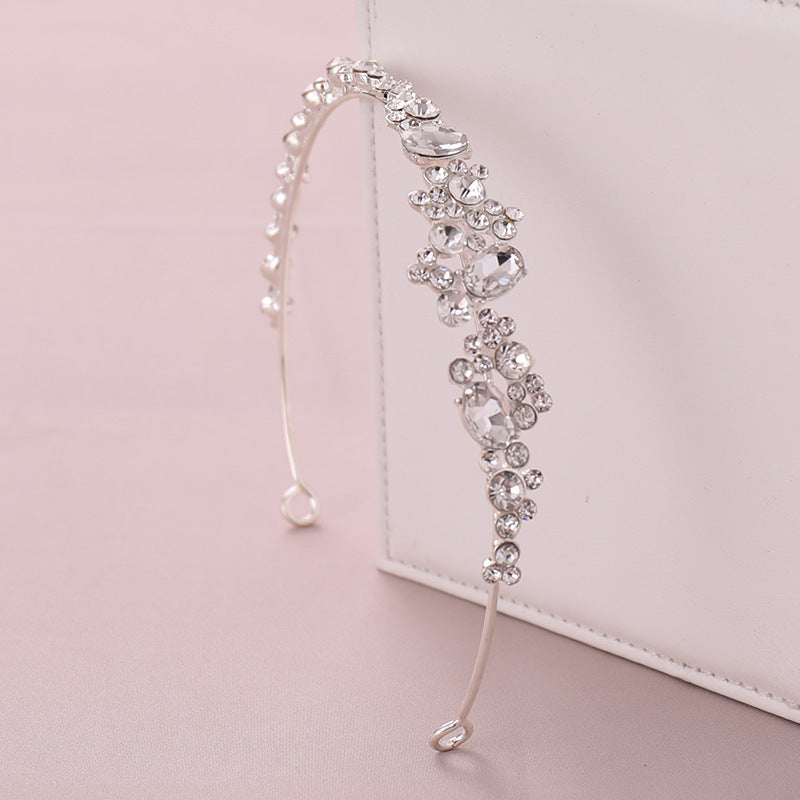 Women's Rhinestone Hair Hoop Crown - Gold & Silver Hair Accessories