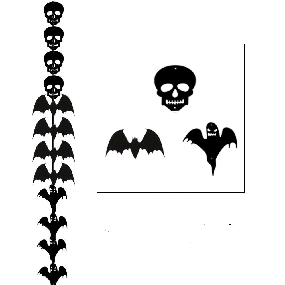 Halloween Non-Woven Bat String Decoration - Festive Party & Home Decor
