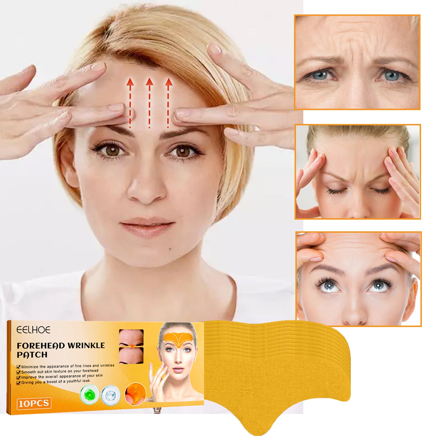 Forehead Wrinkle Patches for Smoothing Fine Lines & Skin Hydration