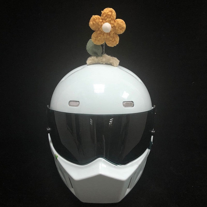 Decorative Sunflower Swing Flowers for Motorcycle Helmets - Home & Garden Accessory