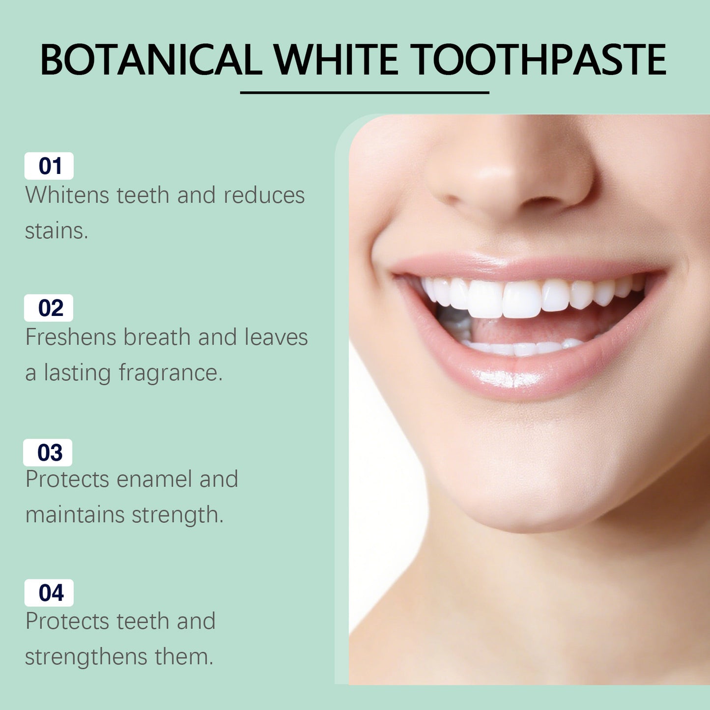 Toothpaste for Oral & Gum Care Mint 50g - Fresh Breath Dental Hygiene