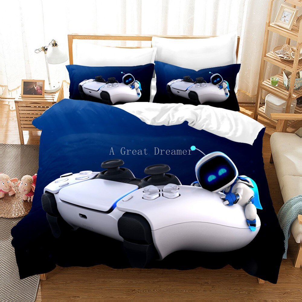 Digital 3D Game Controller Pattern Printed Bedding Set - Multiple Sizes