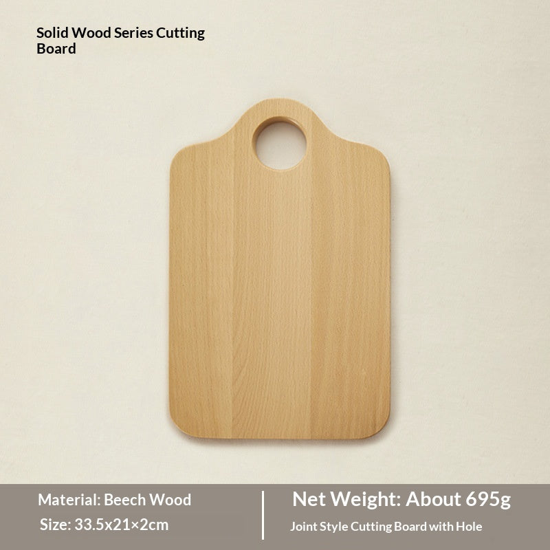 Japanese-Style Wooden Cutting Board - Black Walnut or Beech, Irregular Shape