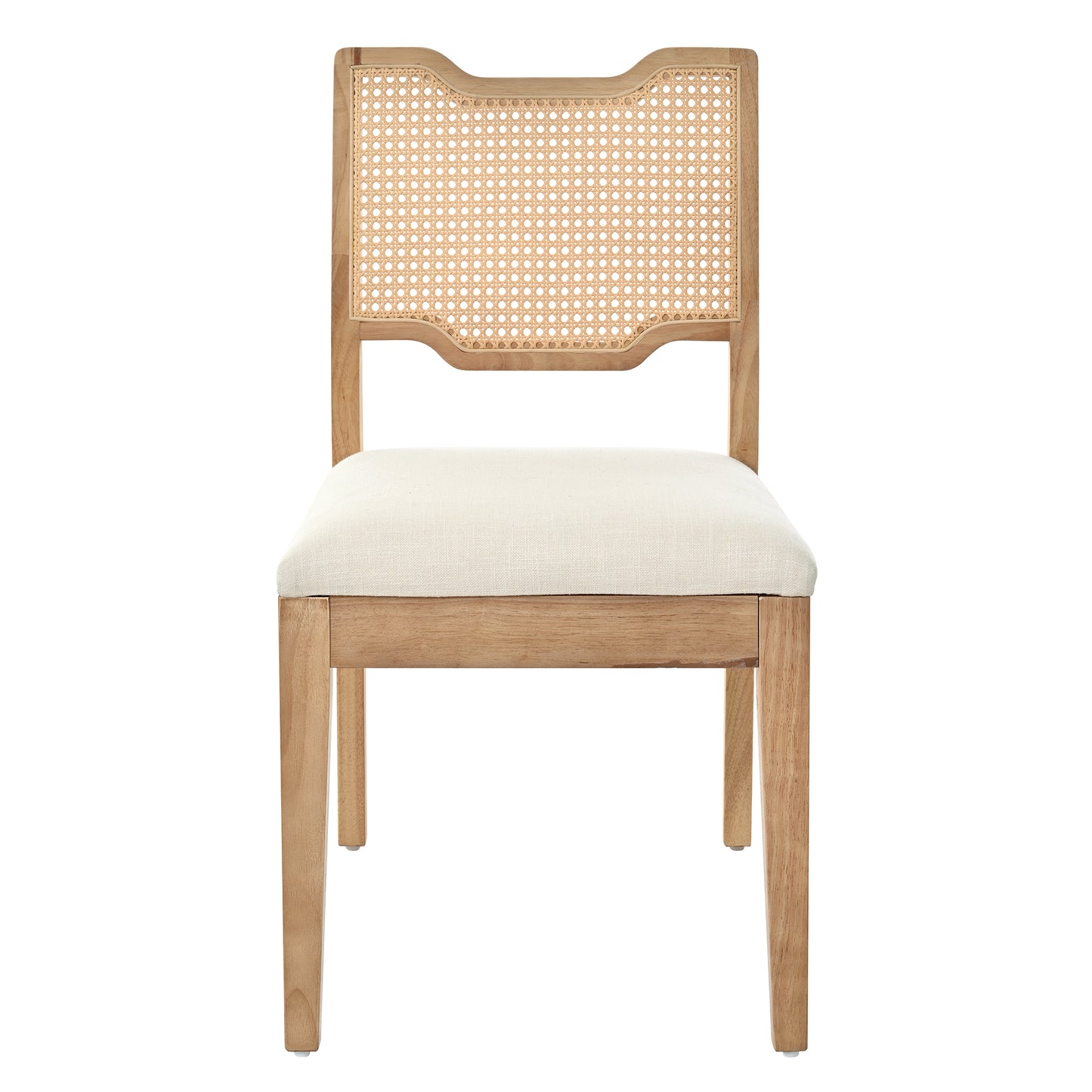 28" Farmhouse Barstools Set of 2 - Upholstered Iron Counter Stools with Rattan Backrest