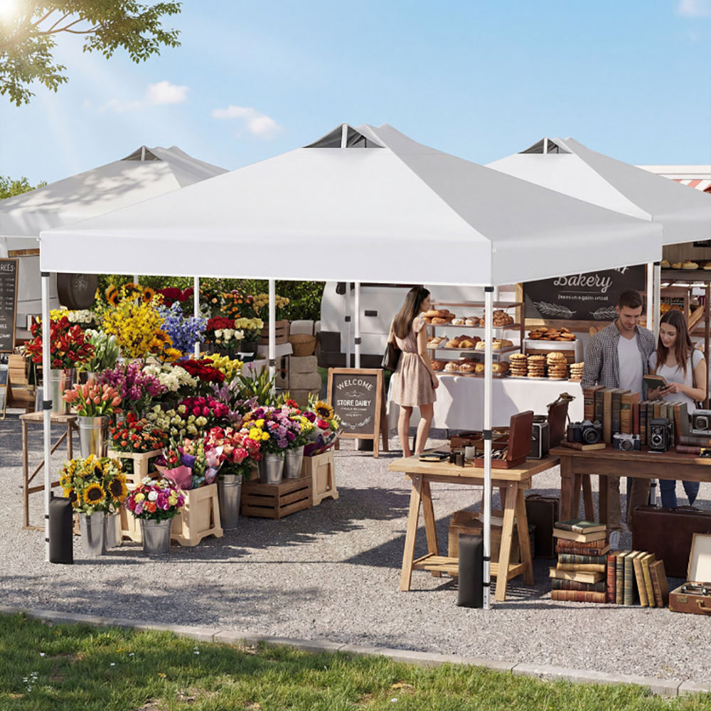 10x10 Pop Up Canopy Tent with Storage Bag - Multiple Colors