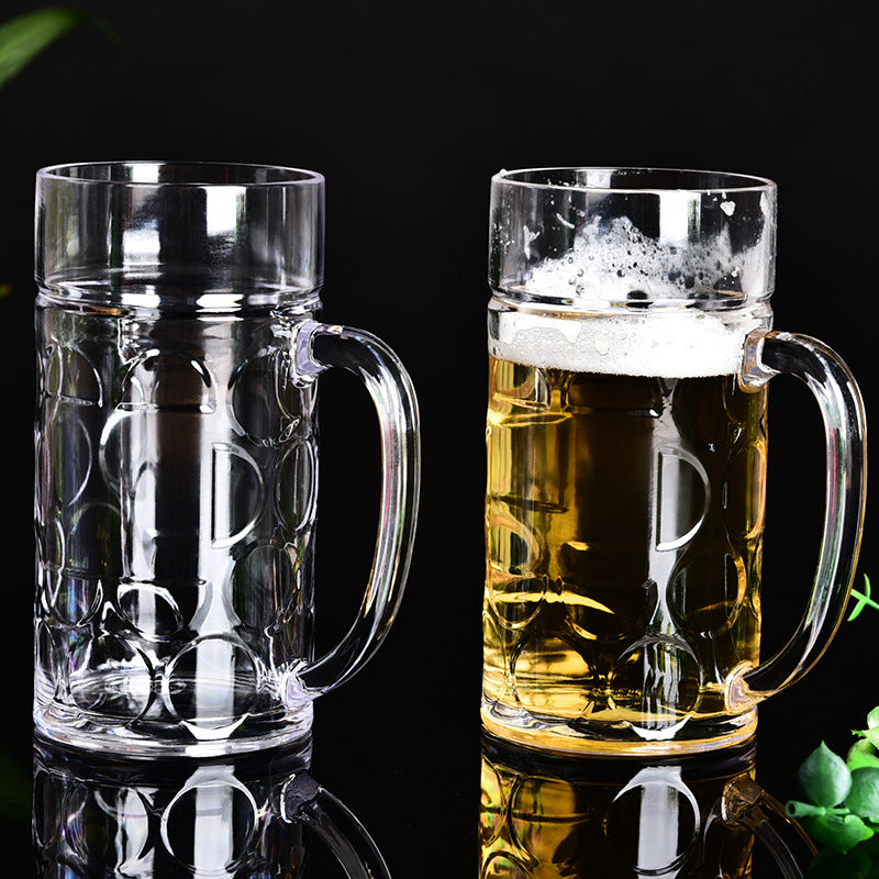Plastic Pineapple Mug with Handle - 600ml Drinkware for Home & Bar