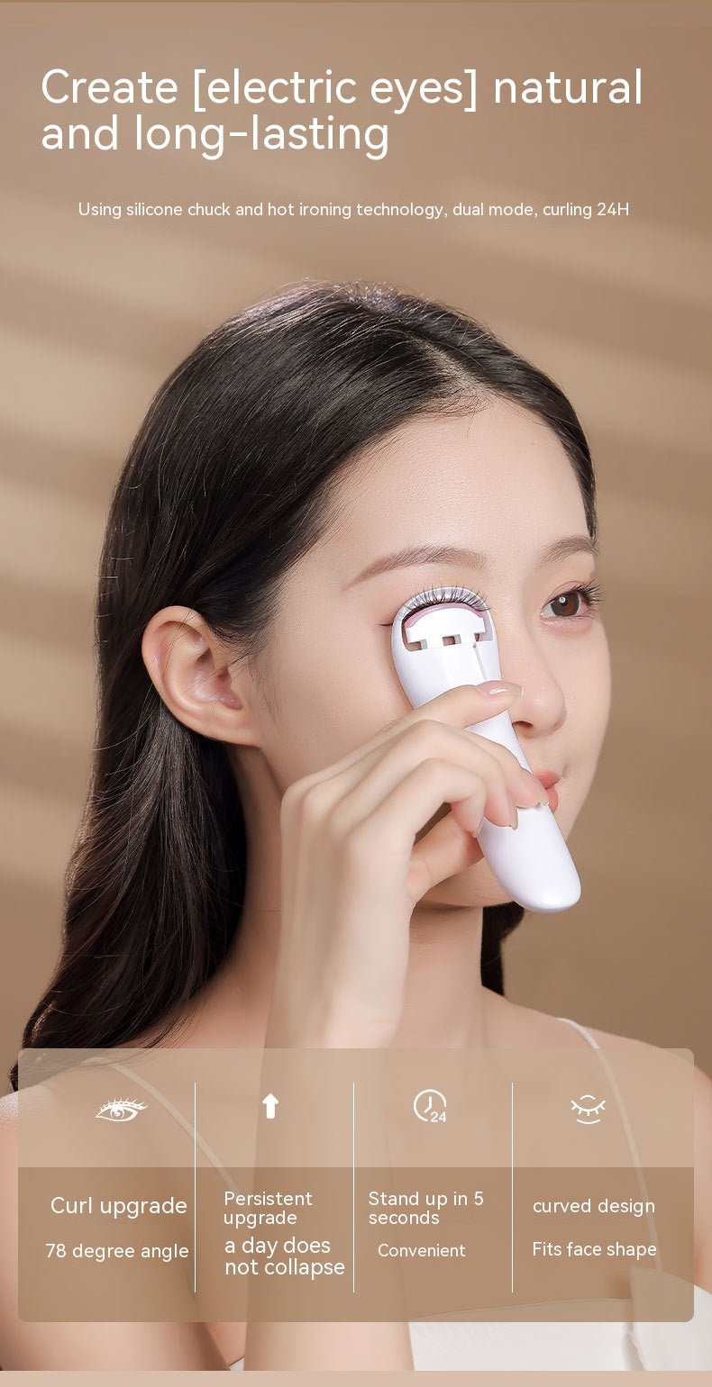 Electric Eyelash Curler with Temperature Control & USB Charging