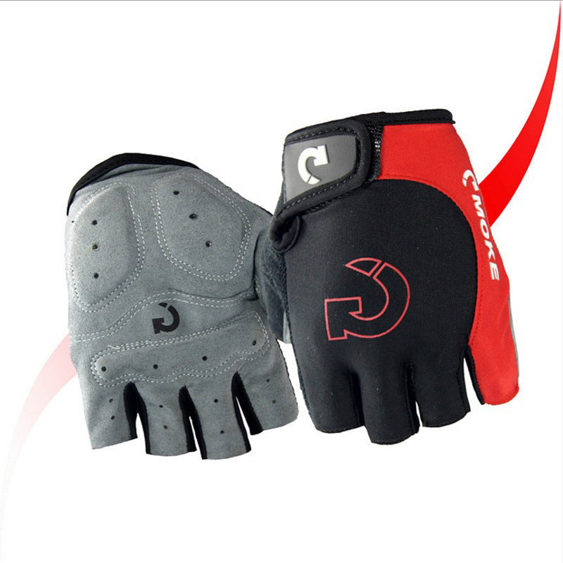 Cycling Half Finger Gloves Anti-Slip Gel Breathable Sport Gloves