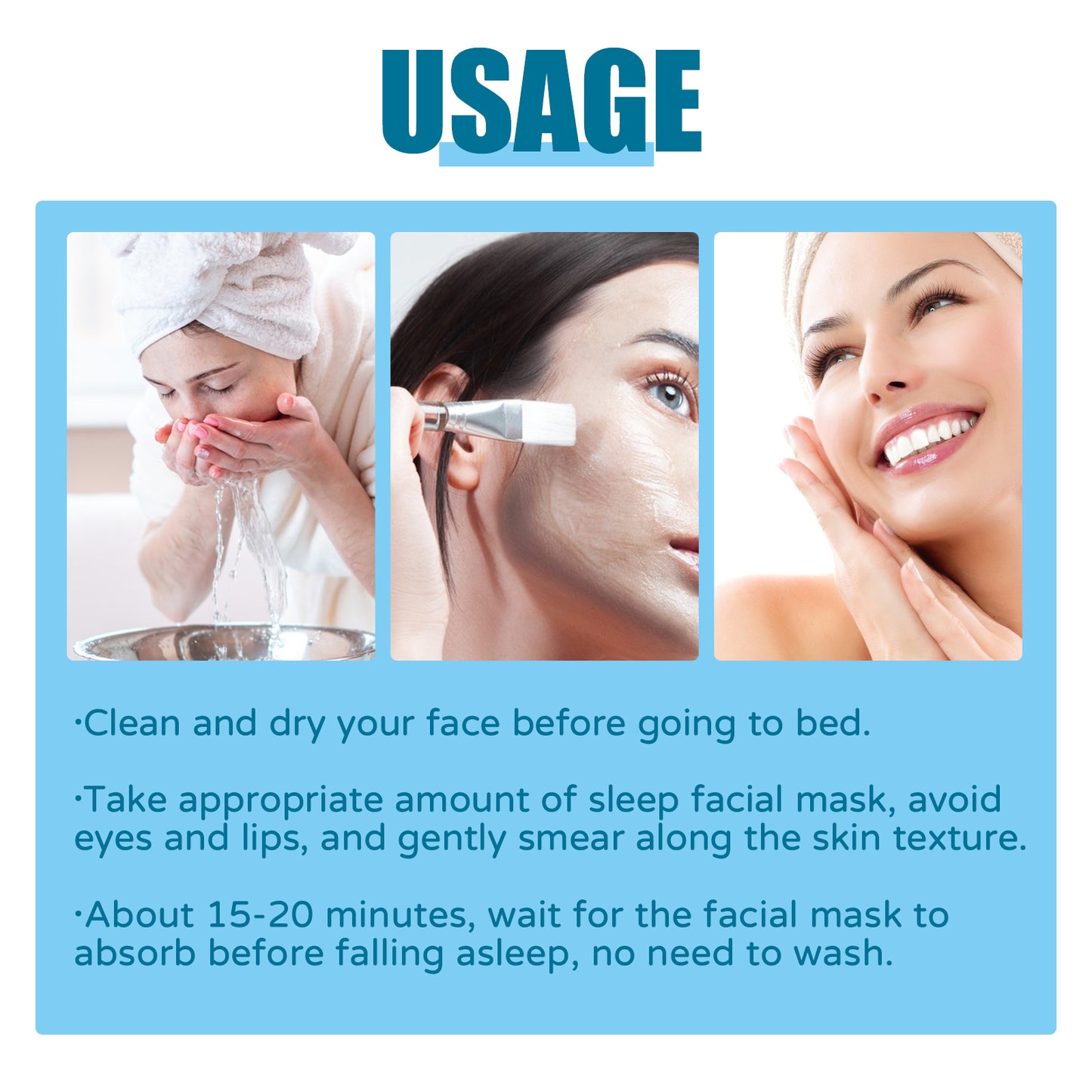 Hydrating Overnight Sleeping Face Mask - Moisturizing & Repairing Cream