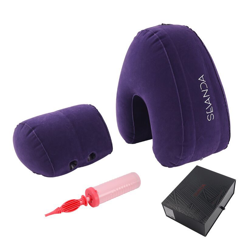 Auxiliary Rubber Pillow for Furniture Home Wellness Pink Purple