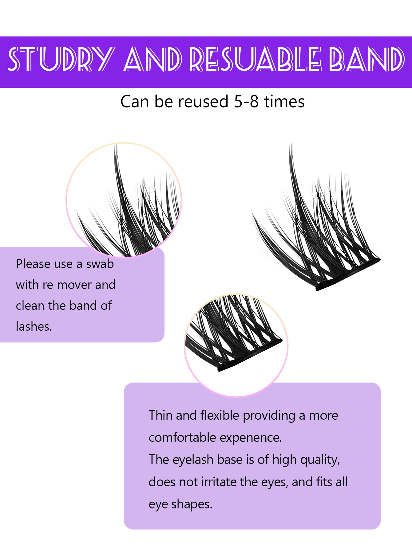 Hybrid False Eyelash Extension Set - Easy Application Eye Makeup