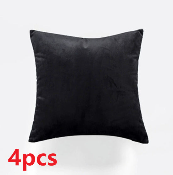 Velvet Lumbar Support Pillow Cover for Office Car Home Decoration