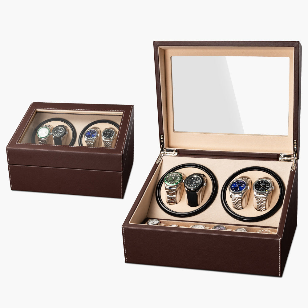 Electric Watch Winder Box Storage Cabinet for Automatic Watches