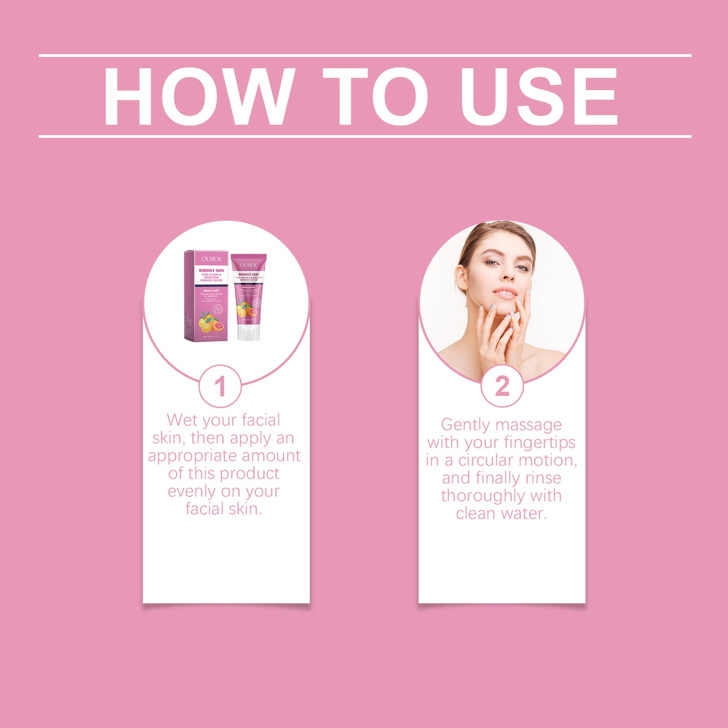 Brightening Facial Scrub with Citrus Extract for Glowing Skin