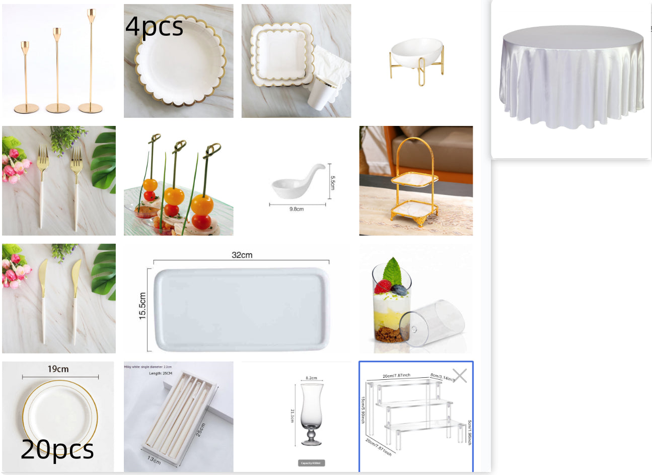 Rectangular Ceramic Bread Plate Cake Tray - 10 to 16 Inch Sizes