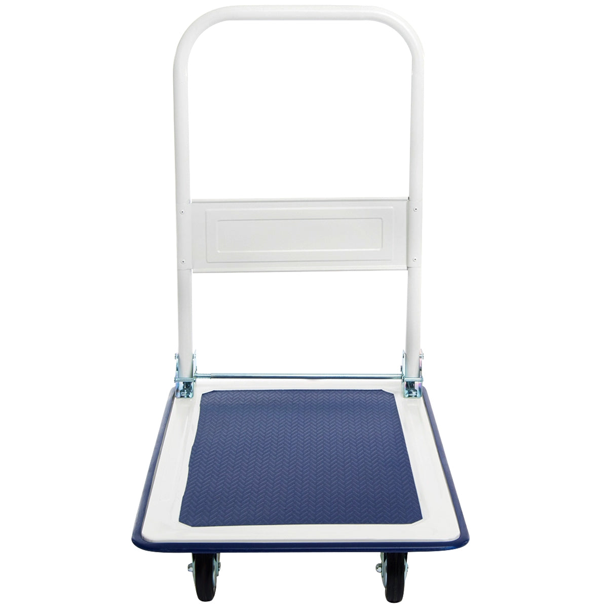 330 Lbs Foldable Platform Cart Dolly - Blue Vinyl