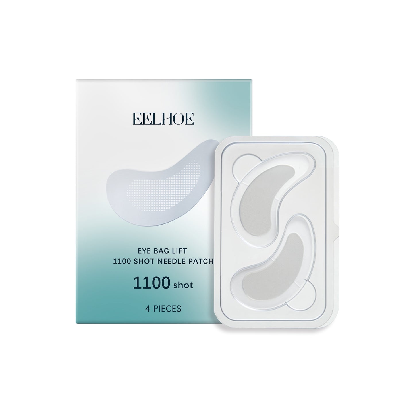 Needle Patch 4 Pieces Skin Care Facial Eye Patches with Hyaluronic Acid