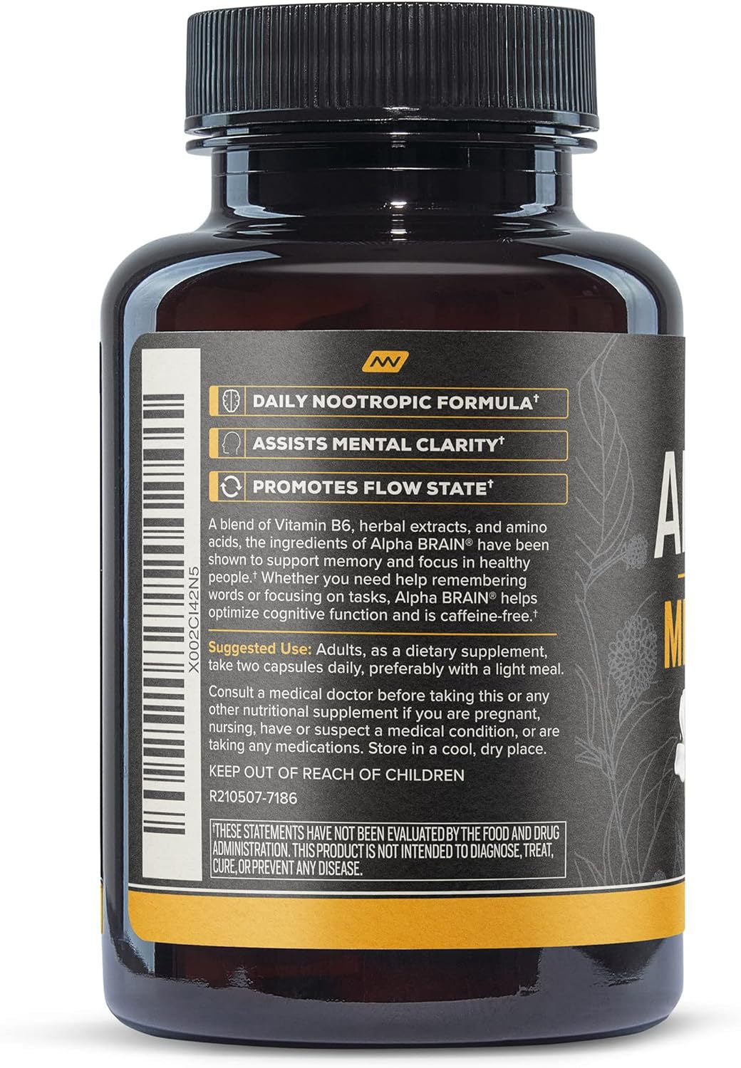 Brain Support Supplement Capsules - 30 Tablets