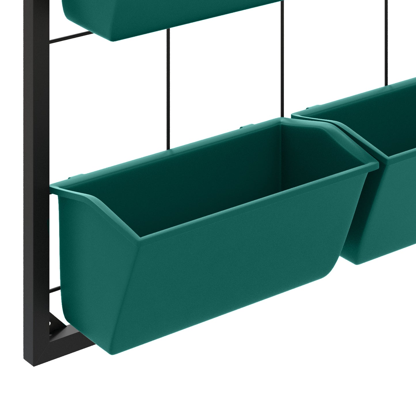 3-Tier Wall-Mounted Plant Holder with 6 Pots for Indoor Outdoor Gardening