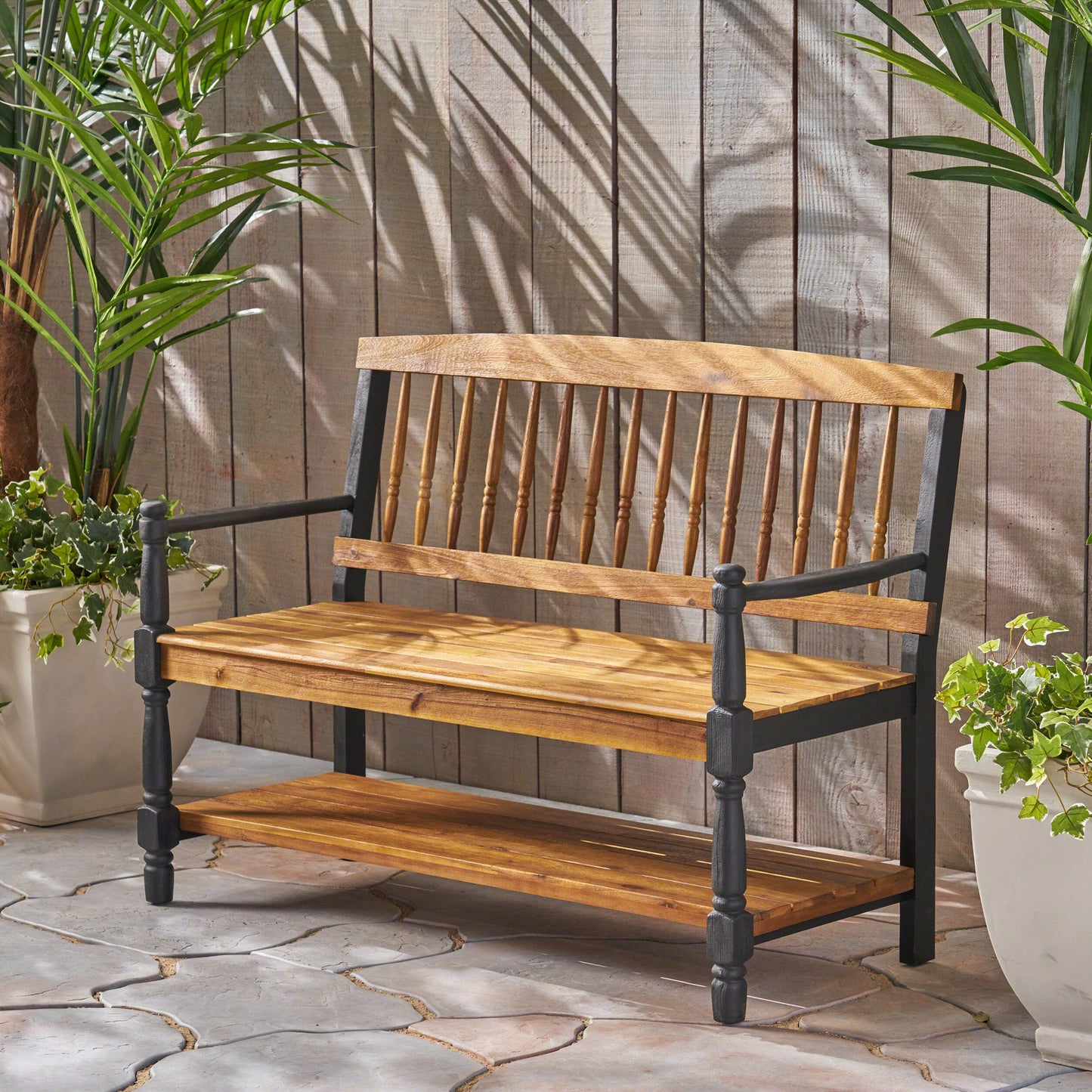 Imperial Bench - Teak PU Furniture, 51" x 23" x 36"