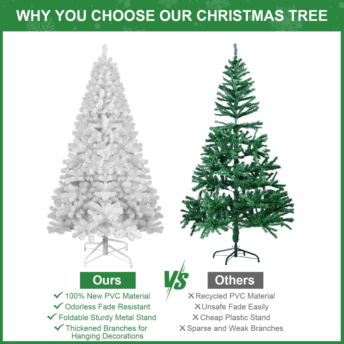 PVC Christmas Tree - Festive Holiday Decorations