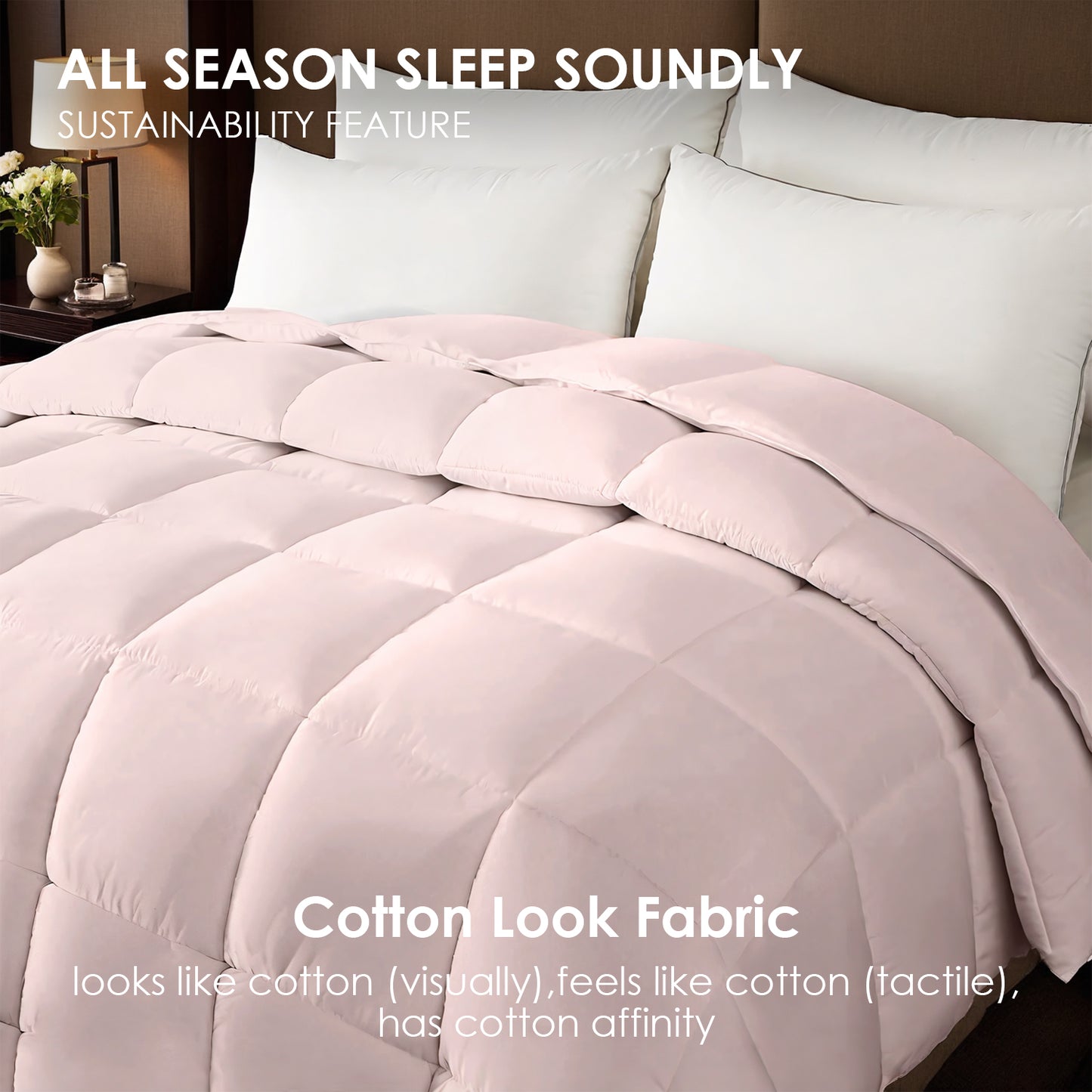 Pink Oversized Duvet - Enhanced Warmth & Comfort for All Beds
