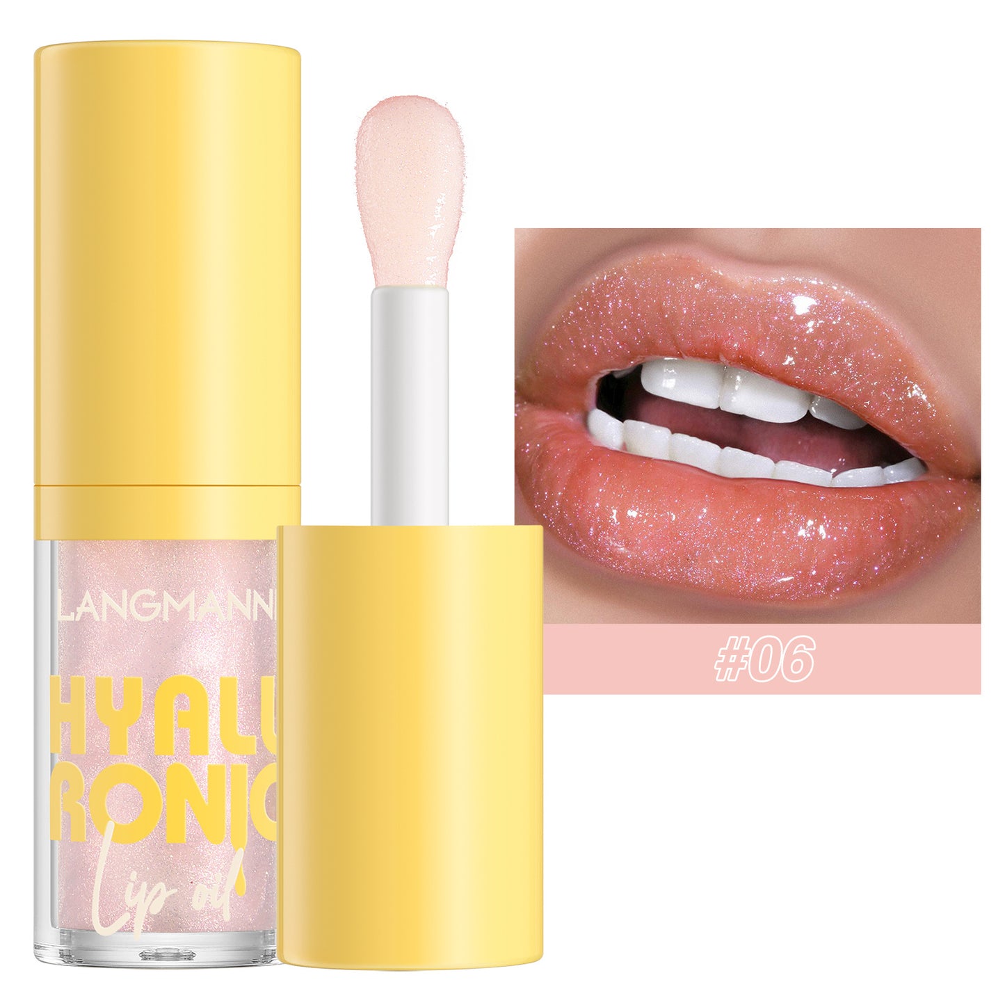 Transparent Hyaluronic Acid Lip Balm Gloss - 6 Colors, Hydrating & Nourishing