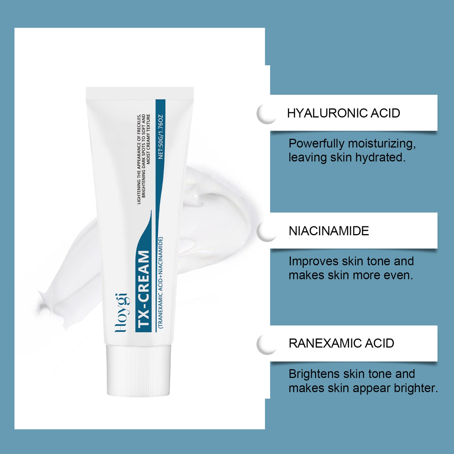 Delicate Skin Repair Face Cream with Hyaluronic & Jojoba Oil - 50g
