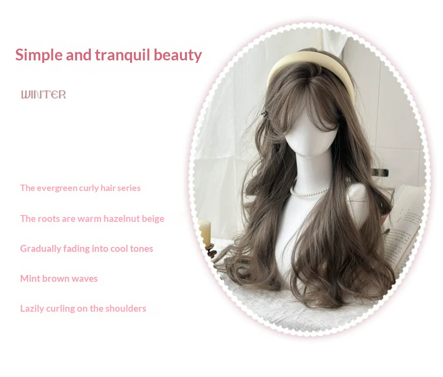 Women's Long Curly Synthetic Wig - Stylish & Personalized Hair Extension