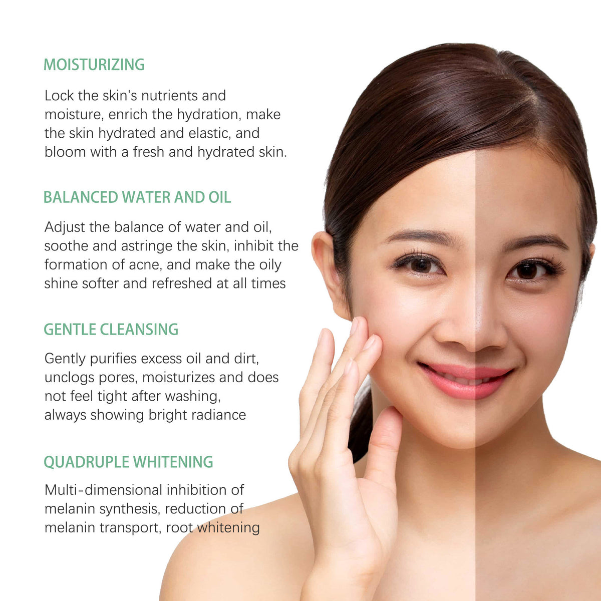 Gentle Facial Cleanser with Niacinamide & Centella 120g - Moisturizing & Pore Care