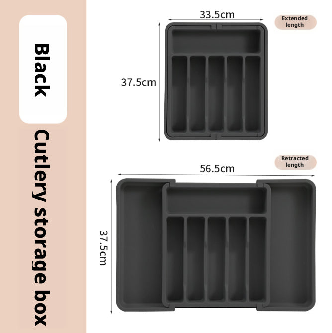 Tableware Storage Box - Gray, Kitchen & Dining Organization, 1 Piece