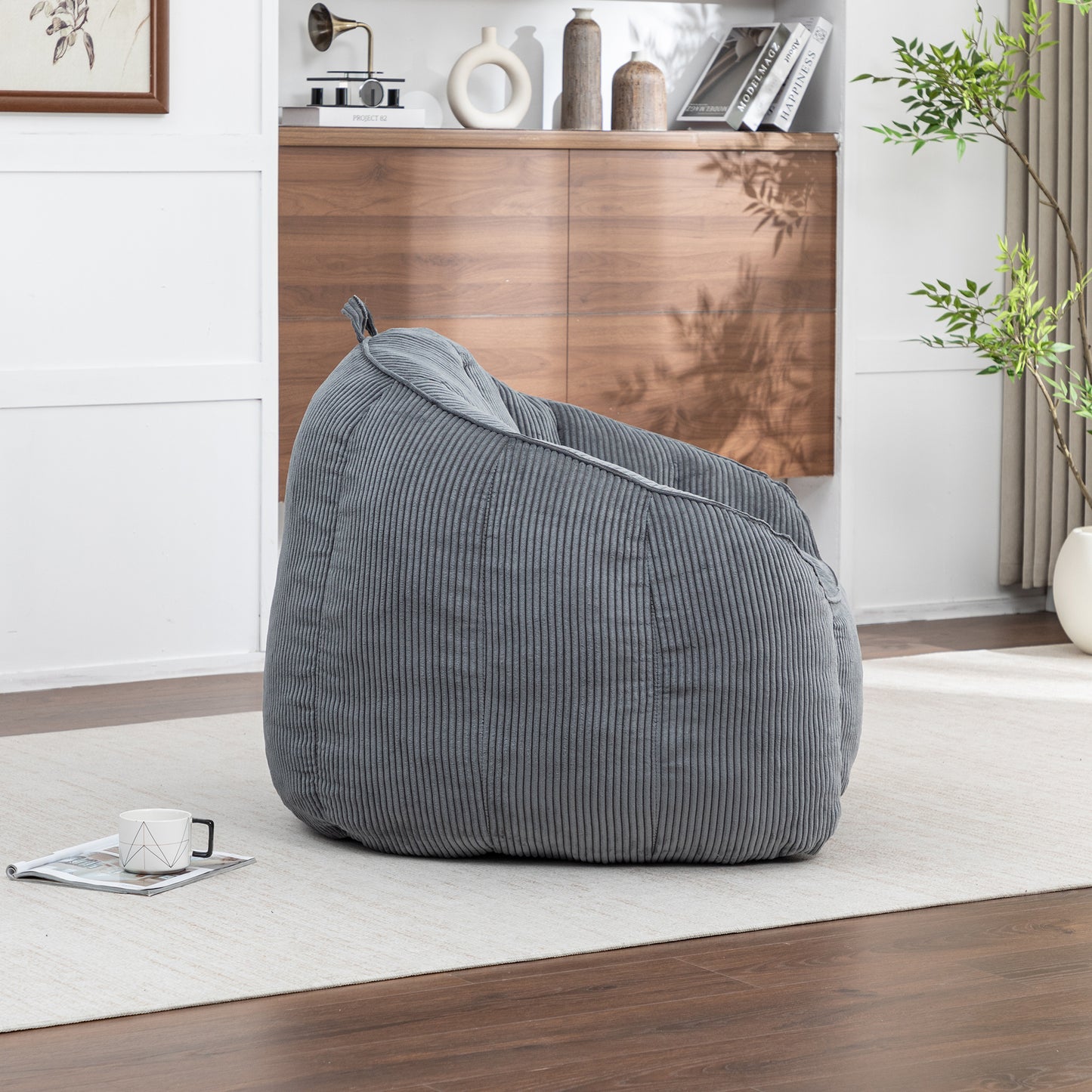 Giant Bean Bag Chair Sofa For Adults Teens, Comfy Corduroy Large