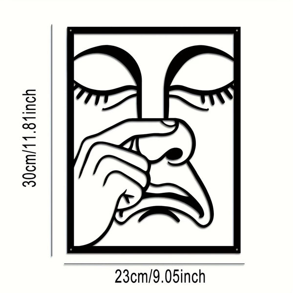 Funny Nose Picking Wall Art - Humorous Home Decor