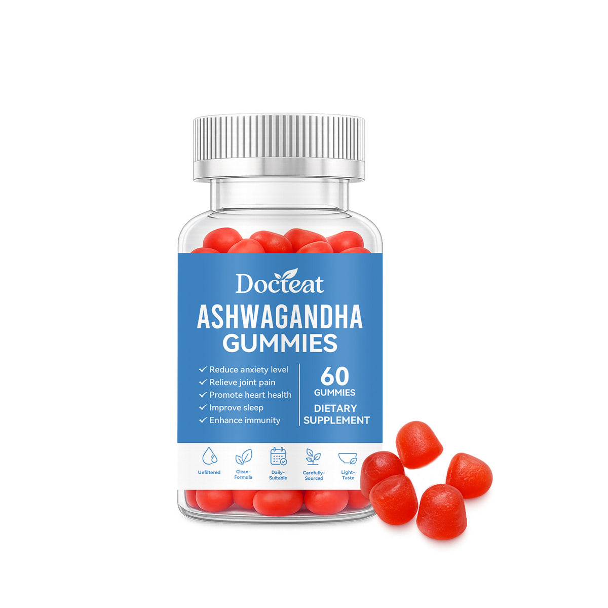 Withania Somnifera Gummies - 60 Count Soft Candy