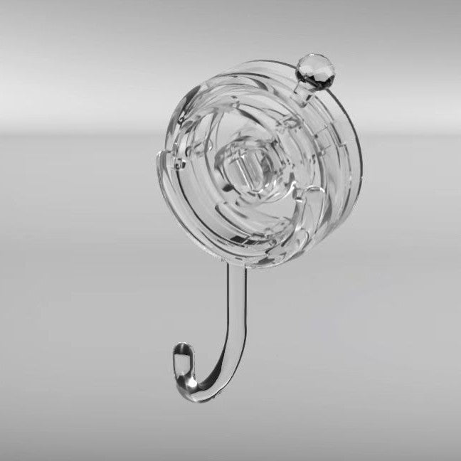 Transparent PC PVC Disc Hook for Kitchen Storage - 1 Piece