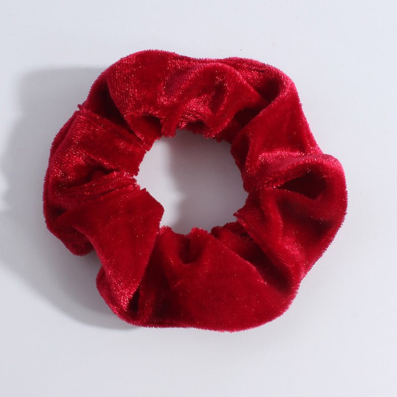 Women Hair Scrunchies Velvet Solid Color Hair Bands for Girls Ponytail Holders