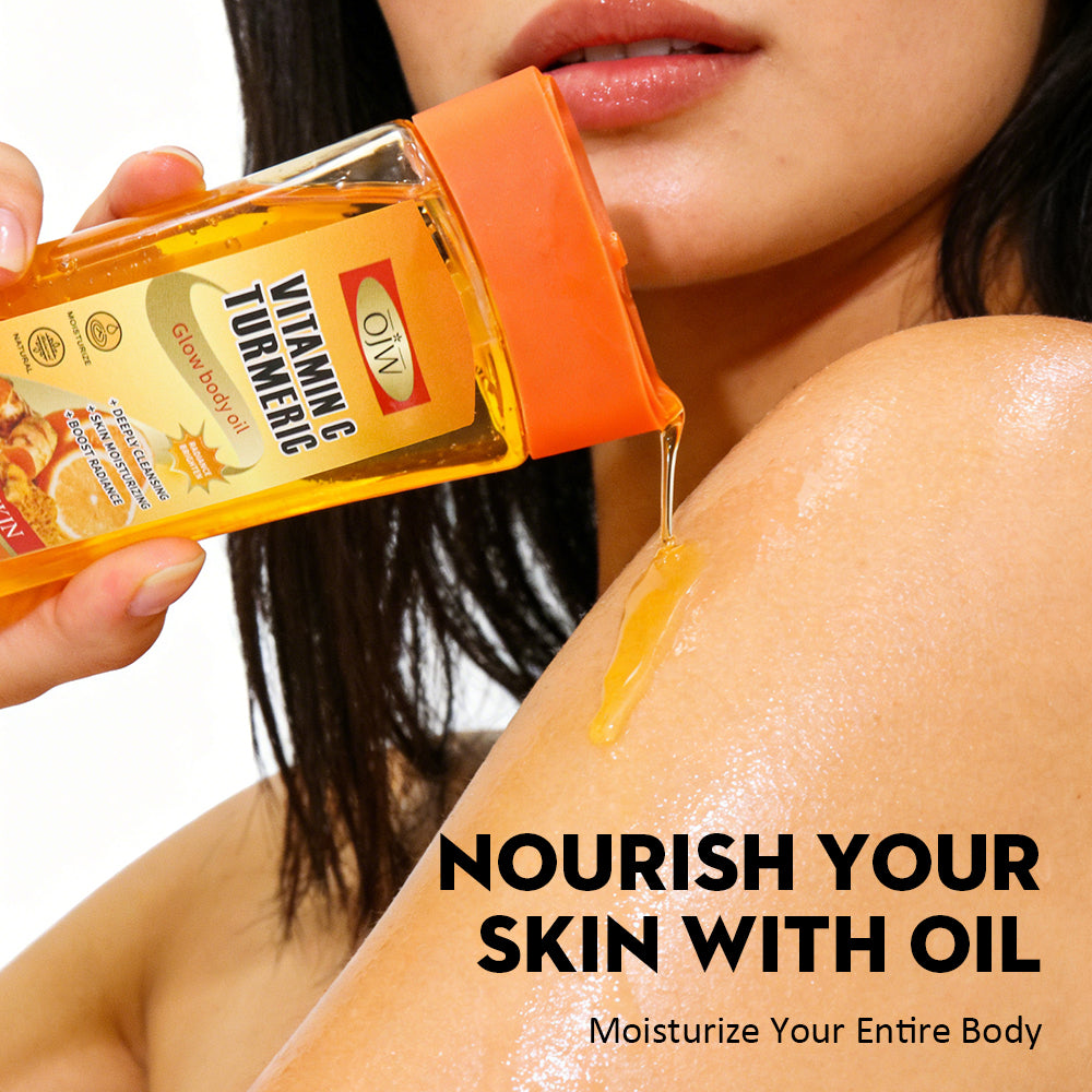 Turmeric Glow Body Oil - Nourishing Massage Oil for Dry Skin 200ml